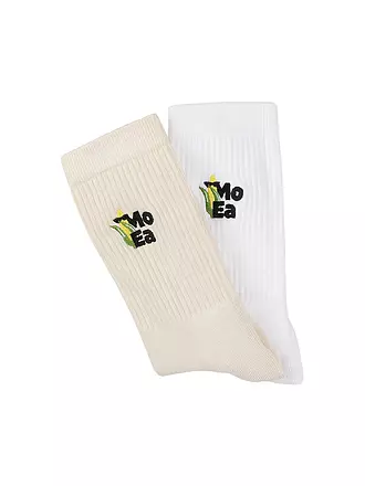MOEA | Socken 2er Pack 36/40 beige white | 